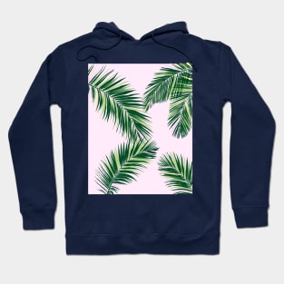 Palm Fronds on Pink Hoodie